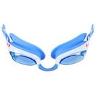 Очки для плавания детские ONLYTOP, беруши, цвет голубой - фото 3892189