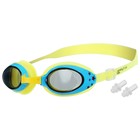 Очки для плавания детские ONLYTOP, беруши, цвет жёлтый - фото 10286737