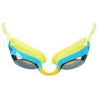 Очки для плавания детские ONLYTOP, беруши, цвет жёлтый - фото 3892194