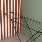 Сушилка для белья Доляна, рабочая длина 16 м, цвет чёрный - Фото 4