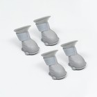 Ботинки для собак, резиновые, набор 4 шт., размер L, серые - Фото 5