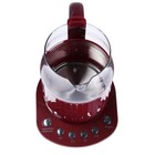 Чайник электрический KELLI KL-1373, стекло, 1.7 л, 2200 Вт, бордовый - фото 51338382 Чайник электрический KELLI KL-1373, стекло, 1.7 л, 2200 Вт, бордовый - фото 51338382