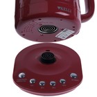 Чайник электрический KELLI KL-1373, стекло, 1.7 л, 2200 Вт, бордовый - фото 51338384 Чайник электрический KELLI KL-1373, стекло, 1.7 л, 2200 Вт, бордовый - фото 51338384