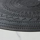 Салфетка сервировочная на стол «Африка», d=38 см, цвет чёрный (комплект 12 шт) - фото 25273942