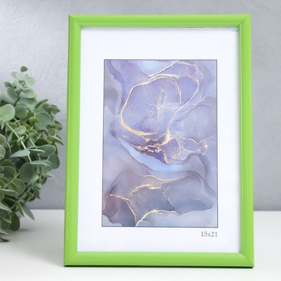 Фоторамка для фото 15×21 см Keep memories «Радуга», пластик, салатовый, (пластиковый экран)