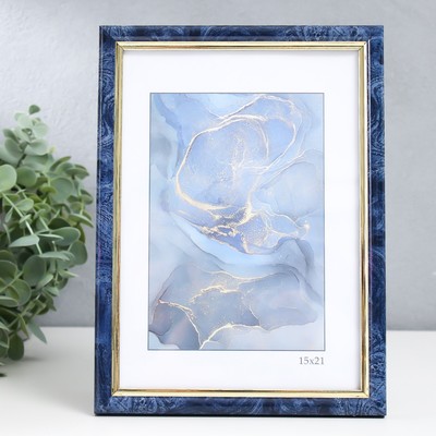 Фоторамка для фото 15×21 см Keep memories «Гамма», пластик, бирюза, (пластиковый экран)