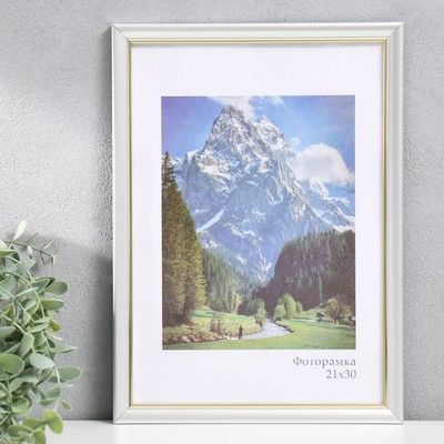 Фоторамка для фото 21×30 см Keep memories «Офис», серебро, (пластик)