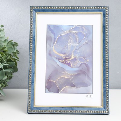 Фоторамка для фото 15×21 см Keep memories «Камея», пластик, бирюза, (пластиковый экран)