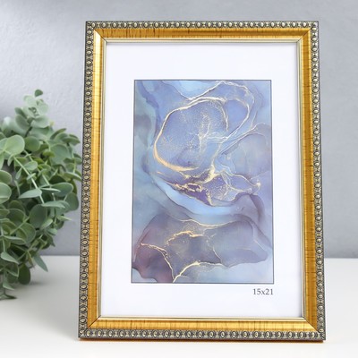 Фоторамка для фото 15×21 см Keep memories «Камея», пластик под золото, (пластик)