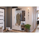 Прихожая «Барселона - 1», 1300×340×2110 мм, цвет белый рамух - Фото 1