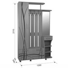 Прихожая «Барселона - 1», 1300×340×2110 мм, цвет белый рамух - Фото 4