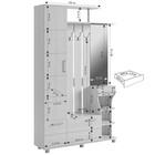 Прихожая «Барселона - 1», 1300×340×2110 мм, цвет белый рамух - Фото 5