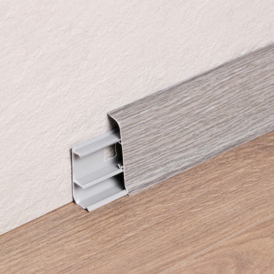 Плинтус напольный «Деконика», 2200×55 мм, цвет 210 дуб пепельный