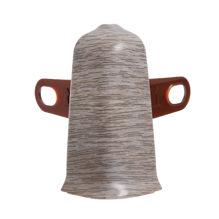 Угол наружный (внешний) «Деконика», с крепежом для плинтуса, 55 мм, 210 дуб Пепельный - Фото 1