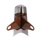 Угол наружный (внешний) для плинтуса «Деконика», с крепежом, 85 мм, цвет 210 дуб пепельный - Фото 3