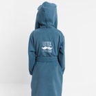 Халат махровый детский Этель «Джентльмен», размер 30 (98-104 см), морская волна - фото 42009739