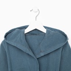 Халат махровый детский Этель «Джентльмен», размер 30 (98-104 см), морская волна - фото 42009743