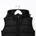 Жилет детский, цвет чёрный, рост 98 см - фото 49608053