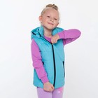 Жилет для девочки, цвет голубой, рост 134 см - фото 51084247