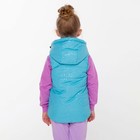 Жилет для девочки, цвет голубой, рост 134 см - фото 51084250