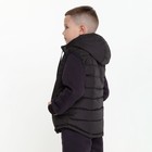 Жилет детский, цвет чёрный, рост 122 см - фото 41582886