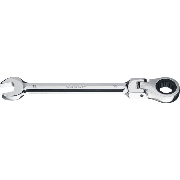 Ключ гаечный комбинированный трещоточный шарнирный ЗУБР 27101-13, 13 мм - Фото 1