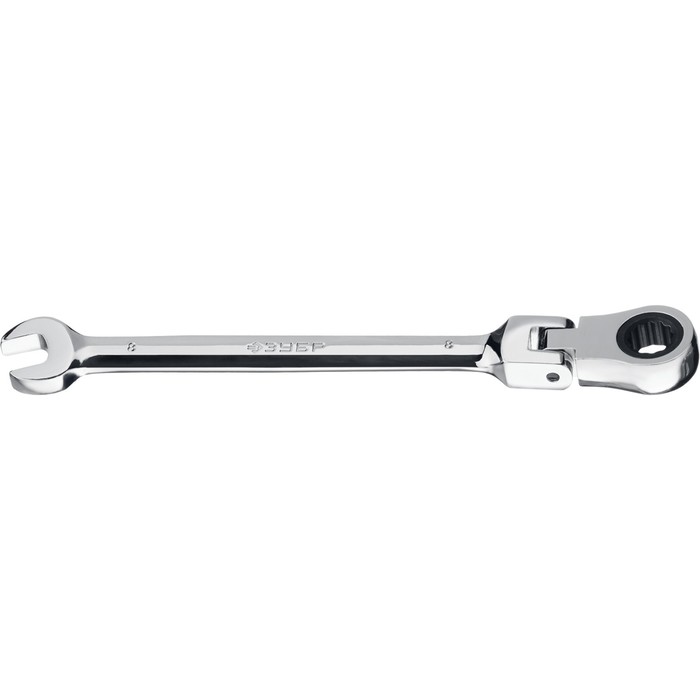 Ключ гаечный комбинированный трещоточный шарнирный ЗУБР 27101-08, 8 мм - Фото 1
