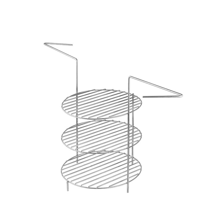 Решетка 3-х ярусная с ручками для тандыра, диаметр 23 см, высота 33 см - фото 1906198177