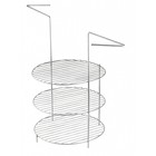 Решетка 3-х ярусная с ручками для тандыра, диаметр яруса 29 см, высота 44 см 9506527