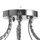 Светильник Charlotte 3х40Вт Е27 хром 57х57х22см - фото 49432334