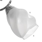 Светильник Charlotte 3х40Вт Е27 хром 57х57х22см - фото 49432335