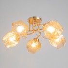 Светильник Diana 5х40Вт Е27 золото 52х52х22см - фото 41453444