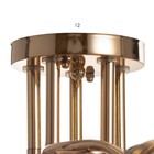 Светильник Diana 5х40Вт Е27 золото 52х52х22см - фото 41453447