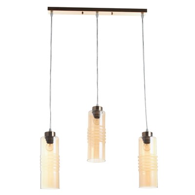 Светильник ЭкономСвет «Brigitte», 3×40 Вт Е27, золото, 56.5×10×80 (30) см