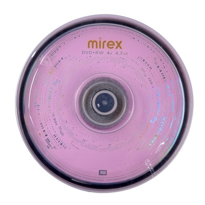 Диск DVD+RW Mirex Brand, 4x, 4.7 ГБ, Cake Box, 50 шт.