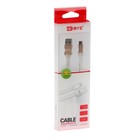 Кабель BYZ BL-605, microUSB - USB, 2.1 А, 1.2 м, ПВХ, бело-золотистый - фото 51459567 Кабель BYZ BL-605, microUSB - USB, 2.1 А, 1.2 м, ПВХ, бело-золотистый - фото 51459567