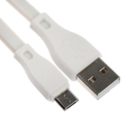 Кабель BYZ BL-625, microUSB - USB, 2.1 А, 1.2 м, ПВХ, белый