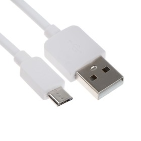 Кабель BYZ BL-641A, microUSB - USB, 1 м, ПВХ, белый 9516655