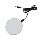 Беспроводное зарядное устройство BYZ U66, 10 Вт, LED-подсветка, кабель 1м, белое 9516657 - фото 15849208
