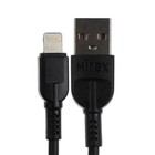 Кабель Mirex 13700-008i2BK, Lightning - USB, 2.4 А, 1 м, быстрая зарядка, черный - фото 51459597 Кабель Mirex 13700-008i2BK, Lightning - USB, 2.4 А, 1 м, быстрая зарядка, черный - фото 51459597