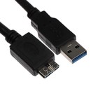 Кабель для внешнего жесткого диска Mirex 13700-AMCR10U3, USB - micro USB-B, 1 м, черный 9516663 - фото 10288424