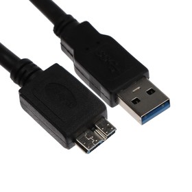 Кабель для внешнего жесткого диска Mirex 13700-AMCR10U3, USB - micro USB-B, 1 м, черный
