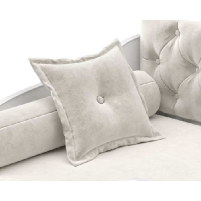 Подушка на кровать-тахту «Вэлли», размер 50x50 см, цвет белый - Фото 1