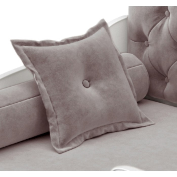 Подушка на кровать-тахту «Вэлли», размер 50x50 см, цвет серый