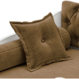 Подушка на кровать-тахту «Вэлли», размер 50x50 см, цвет коричневый