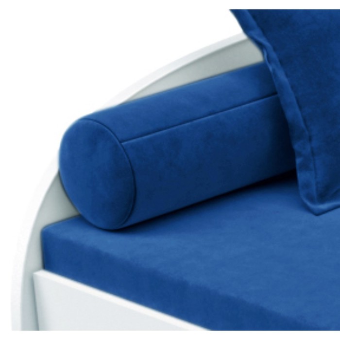 Мягкий валик на кровать-тахту «Вэлли», размер 15x15x80 см, цвет синий