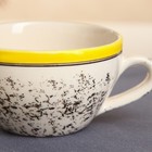 Чашка керамическая "Крошка", 200 мл, жёлтая, 1 сорт, Иран - фото 4373464