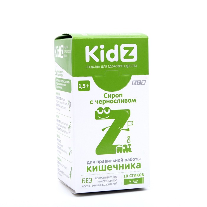 Сироп Kidz с черносливом, 10 стиков - Фото 1