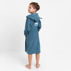 Халат махровый детский Этель «Джентльмен», размер 34 (122-128 см), морская волна 9506582