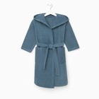 Халат махровый детский Этель «Джентльмен», размер 34 (122-128 см), морская волна - Фото 6